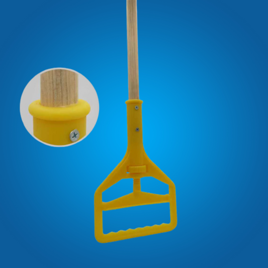 6.1 Mango De Madera Cabezal Plástico Para Mopa