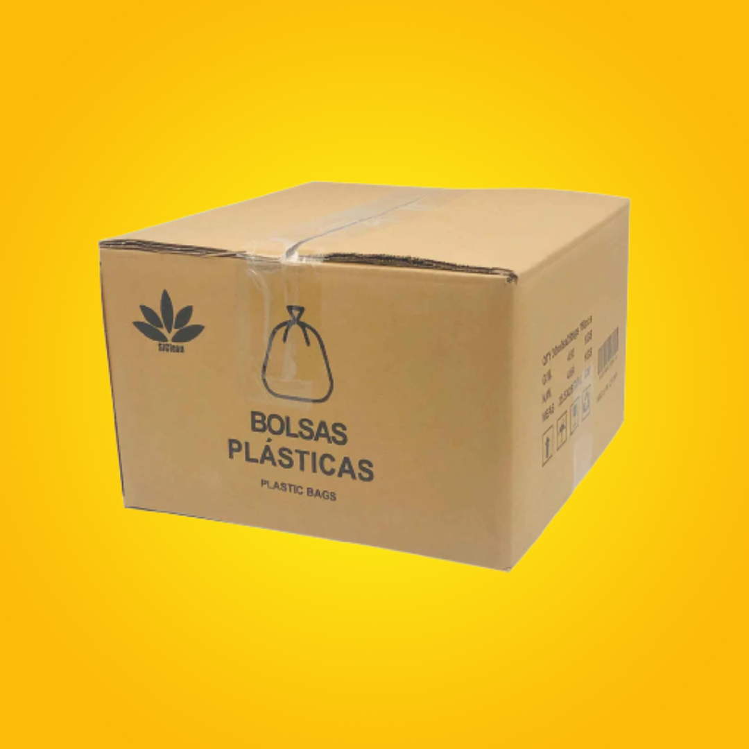 6.9 Caja De Bolsa Transparente Para Basura - 18x18, 23x30, 32x40, 38x50, 50x50