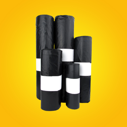 6.8 Bolsas Negras Para Basura - 18x18, 23x30, 32x40, 38x50, 50x50
