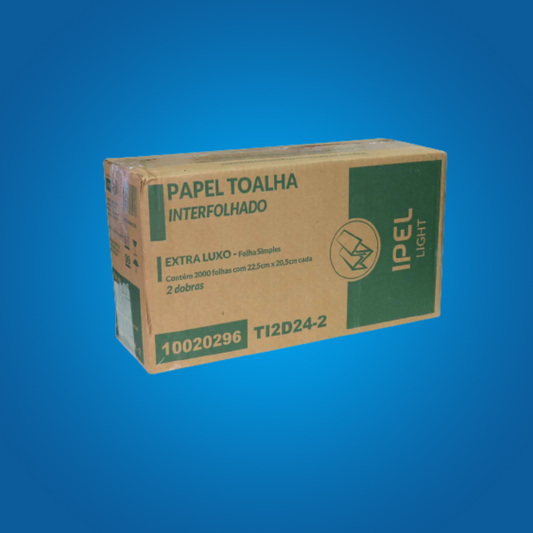 7.7 Papel Toalla Foliado 8 paquetes x 250 hojas (2000 hojas)